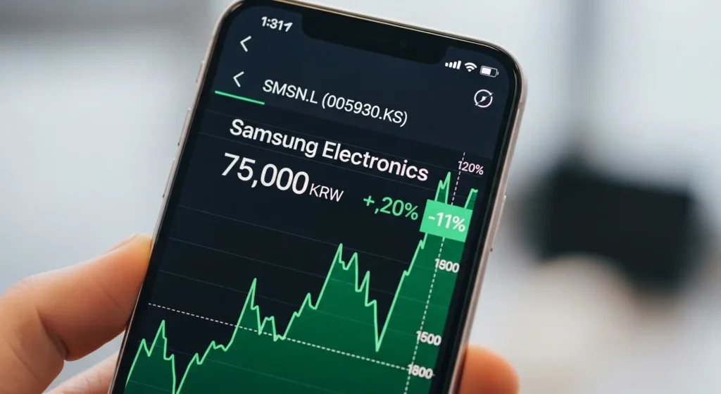 삼성전자 주가는.